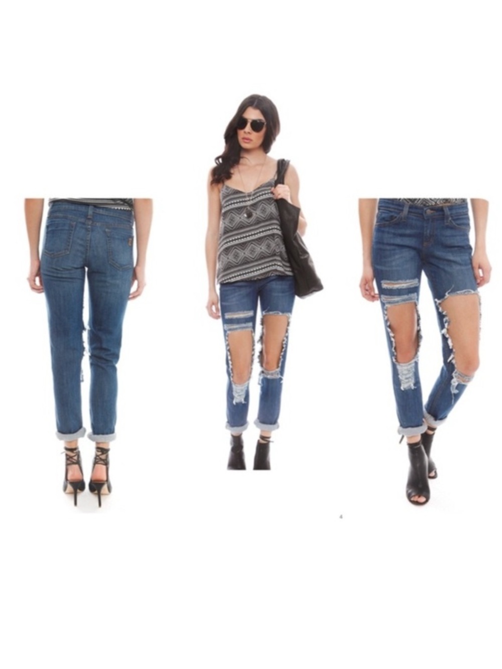 JET by John Eshaya Extreme ripped jeans 00